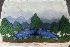 Mountain Sheet Cake