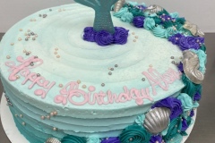 Mermaid Rosette Cake