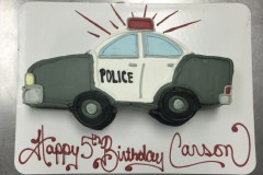 Cutout police car