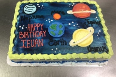 Galaxy Solar System Cake