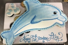 Dolphin cupcake cake