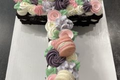 Naked dollop cross with macarons